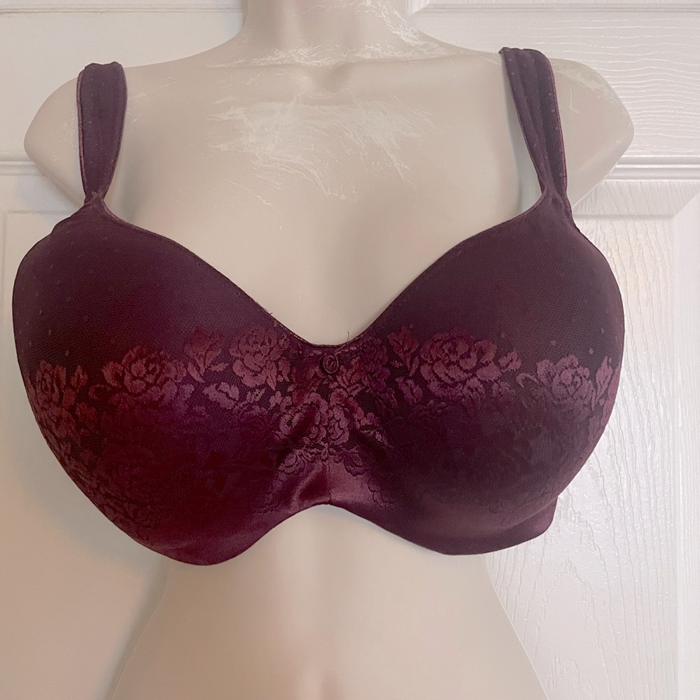 Soma Red Full-Coverage Bra with Underwire Support